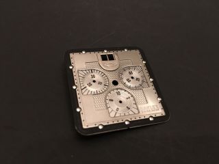 Rare Oakley Minute Machine All Silver Watch Display Time Metal Boss Zero