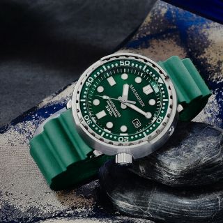 San Martin Tuna Sbbn015 Automatic Watch Nh35 Movement Stainlss Steel Male Watch