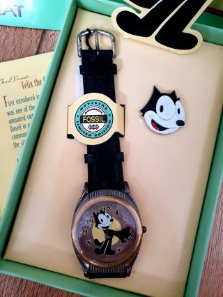 Felix the Cat Watch by Fossil.  Limited edition,  Vintage, 3