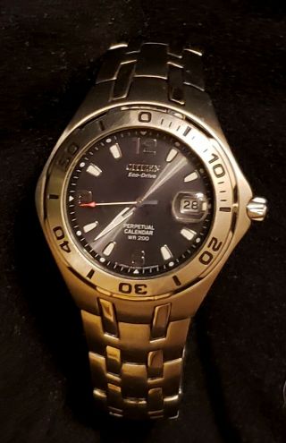 Citizen Quartz Perpetual Calendar Model Bl1 Ctz - B8043 Wrist Watch For Men