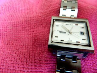 Seiko Automatic 5 Rare Art Deco Style Wristwatch Gents