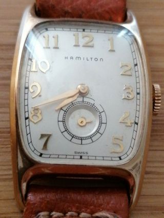 1982 Hamilton Boulton 304 Wrist Watch 10 K Gold Filled Case Limited Edition 1185