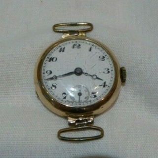 Vintage Ladies 9ct Solid Gold Swiss Hand Wound Watch
