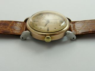 Vintage 1947 Tissot Bumper Automatic Stainless Steel & Gold Gents Wristwatch Vgc