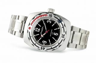 Vostok Amphibian 200m Russian Wrist Mechanical Automatic Watch Mens Diver 090660