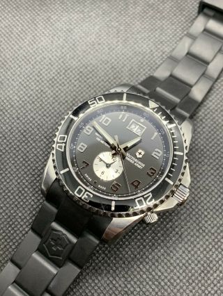 Victorinox Swiss Army Maverick Gs Dual Time Mens Watch,  Big Date,  241440,  Sharp