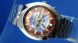 Vintage Retro Swiss Tressa Lux Crystal Automatic Watch 1970s Nos Cal As 5206