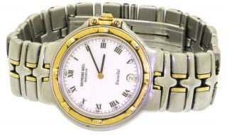 Raymond Weil Parsifal 9190 2 - tone SS high fashion quartz men ' s watch w/ date 3