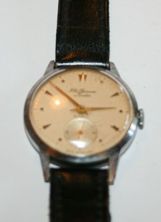 Vintage J W Benson wrist watch 18 Jewels London Gents very 2