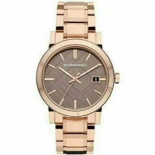 Burberry The City Bu9005 Rose Gold Tone Stainless Steel Unisex Watch