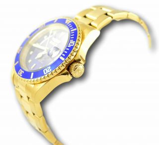 Invicta Pro Diver 8930OB Men ' s 18K Gold Plated Blue Stainless Automatic Watch 3
