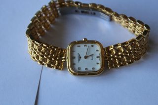 Vintage Ladies Longines 6974 Gold Plated Swiss Quartz Watch Battery