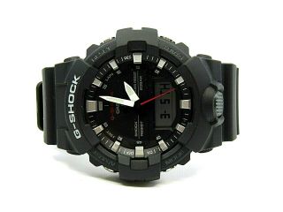 Authentic Gshock Watch Analog/digital Black Resin Silver Accents Retail $129
