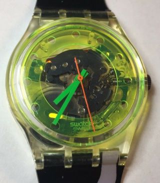 1991 Vintage Swatch Watch Gk133 Bermudas Exc Cond