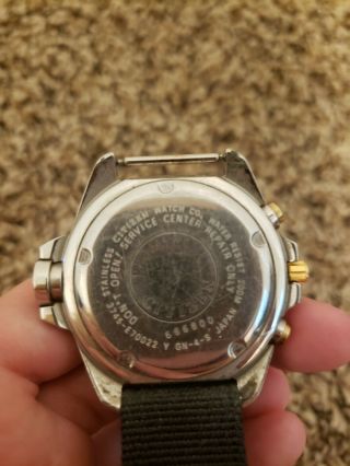 Vintage Citizen Aqualand Driver Promaster 3745 - E70022 Chronograph Watch 3