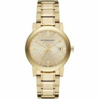 Burberry Bu9033 The City Champagne Dial Gold Tone Stainlesssteel Watch
