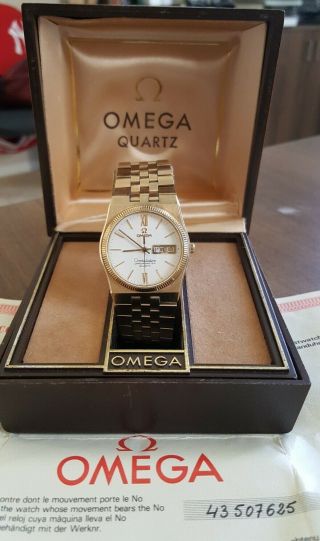 Omega Constellation Chronometer Day Date Mens Watch 34mm Cal 1346 3