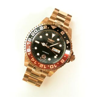$1195 Gents Black Dial Rose Gold Ltd Invicta 47mm Auto Pro Diver Watch 31032