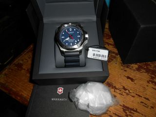 Victorinox I.  N.  O.  X.  Professional Diver Blue Dial Full Kit Very Gd Cond