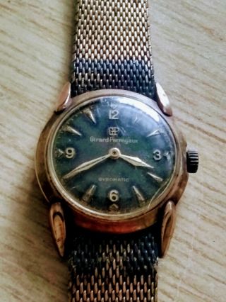 Vintage Girard Perregaux Gyromatic Watch 10k Gold Filled