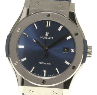 Hublot 542.  Nx.  7170.  Lr Classic Fusion 42mm Wristwatch For Men - Blue/titanium