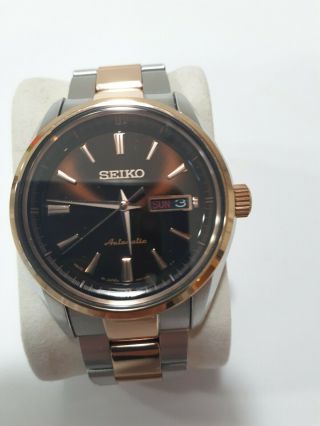 Seiko Presage Sary056 / Srp536j1 Made In Japan Rose Gold And Stainless Steel