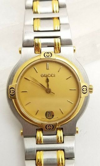 Gucci 18k Gold Mens 9000m Watch