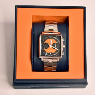 Chicane Racer Orange,  Black Eye Stainless Steel Mens Watch & Band Ch4548