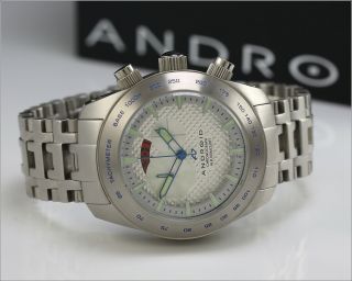 Android Swiss Chronograph Ref: Ad461 48 Mm Watch W/ Box
