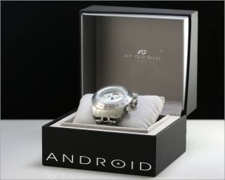ANDROID Swiss Chronograph Ref: AD461 48 mm Watch w/ Box 3