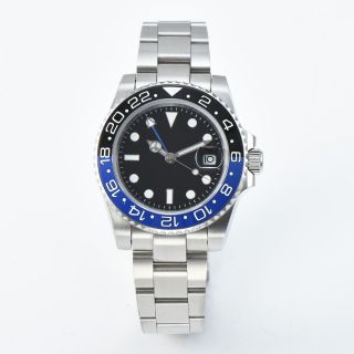 Diver Dive Watch 40mm Gmt Master Ii Batman Homage Automatic Submariner Sterile