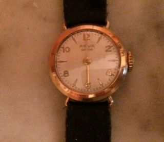 Vintage Arva Geneve 18k Solid Yellow Gold Ladies Watch Invest? Scrap?