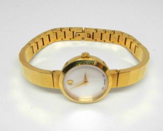 Movado Novella White Mother Of Pearl Dial Ladies Watch 0607111 $795.  00