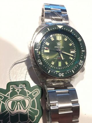 Steeldive Diver Watch Green Turtle 6105 Seiko Nh35a Willard Usa Stock Fast Ship