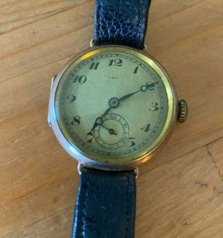 Vintage Rotary 9ct Gold Swiss Watch With Sub - Dial