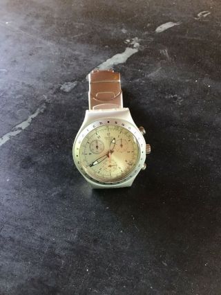 Orologio Swatch Irony Chrono Aluminium Watch Swiss Made Vintage