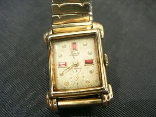 Vintage Lewis Watch Company 17 Jewel Wristwatch,  Running And Keeping Time