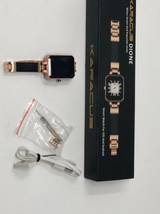 Karacus K2rg Rose Gold Dione Smart Watch With 6 Pattern