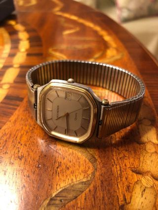 Vintage Men’s Bucherer Quartz Watch With Battery