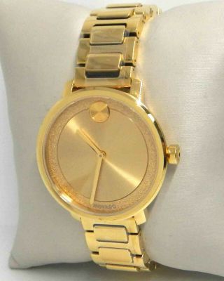 Movado Bold Pale Gold Dial Ladies Watch 3600502 $595.  00