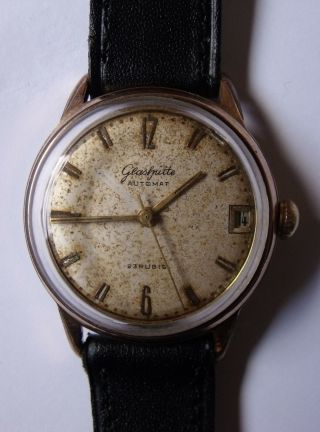 " Gub - Glashutte " - 23j Auto G/plated Germany Wrist Watch Men,  S