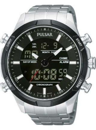Pulsar Gents Chronograph Digital Analogue Watch Pw6003x1 Pnp