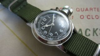 WW2 BULOVA A - 11 MILITARY WATCH with CANTEEN CASE 3
