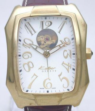 Authentic Kolber Geneve Ref.  K9751 Gold Plated 25j Automatic 40mm Men 