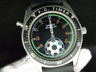 Rare Seiko Vintage Non Digital Watch Soccer Timer F.  C.  8m32 - 6010 Soccer