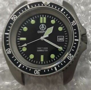 Cooper Submaster Steel Royal Navy Military Divers Watch Vintage Style