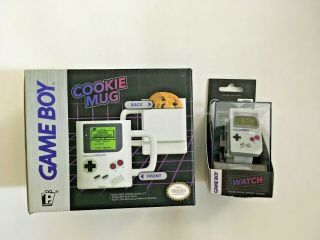 Official Nintendo Game Boy Watch & Cookie Mug Dad Gift Nib