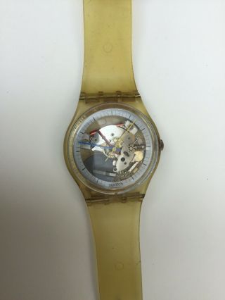 Vintage ‘jelly Fish’ Swatch Watch Gk100 1985 Owned From - Thin Hands Version