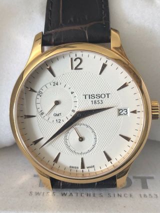 Tissot Tradition Rose Gold - Tone T0636393603700 Wrist Watch For Men