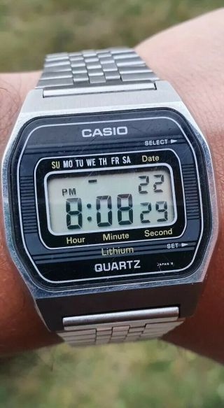 Vintage Casio B815 155 Japan Year 1980.  Rare Vintage Casio Digital Retro Watch